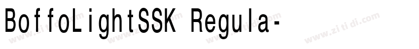 BoffoLightSSK Regula字体转换
